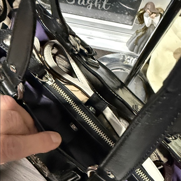 Coach Monochrome Patterned Shoulder Bag - Picture 8 of 17